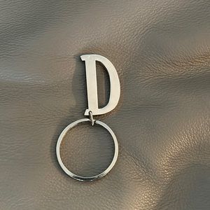 Silver “D” Keychain